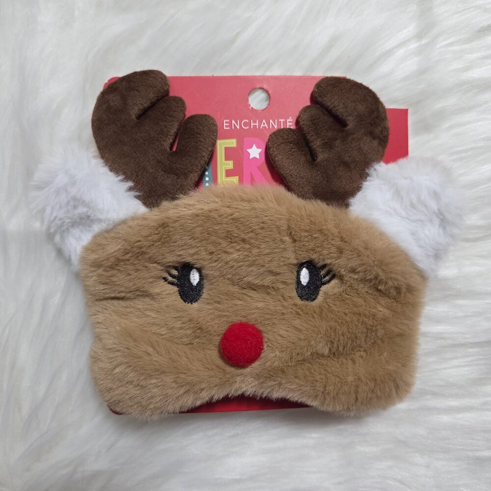 Plush Reindeer Sleep Mask
